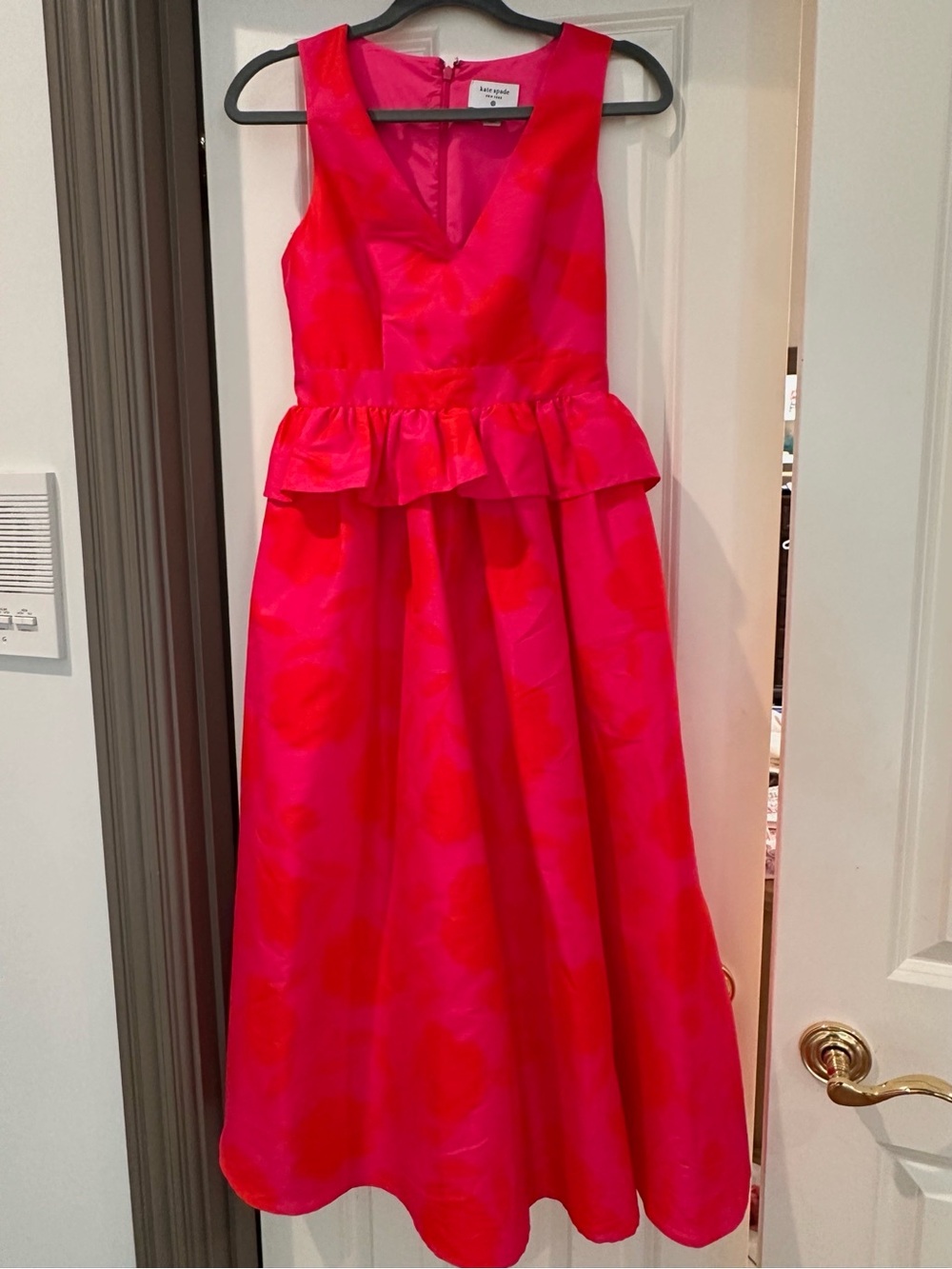 Kate Spade Target Hot Pink Peplum Party Dress
